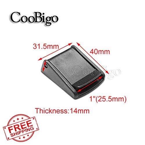CooBigo 1 Inch Webbing Cam Buckles Black