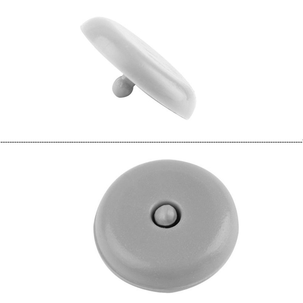 Y-Axis 5 x Seat Belt Button Buckle Clip Stop – Universal Fit Grey-5-Set