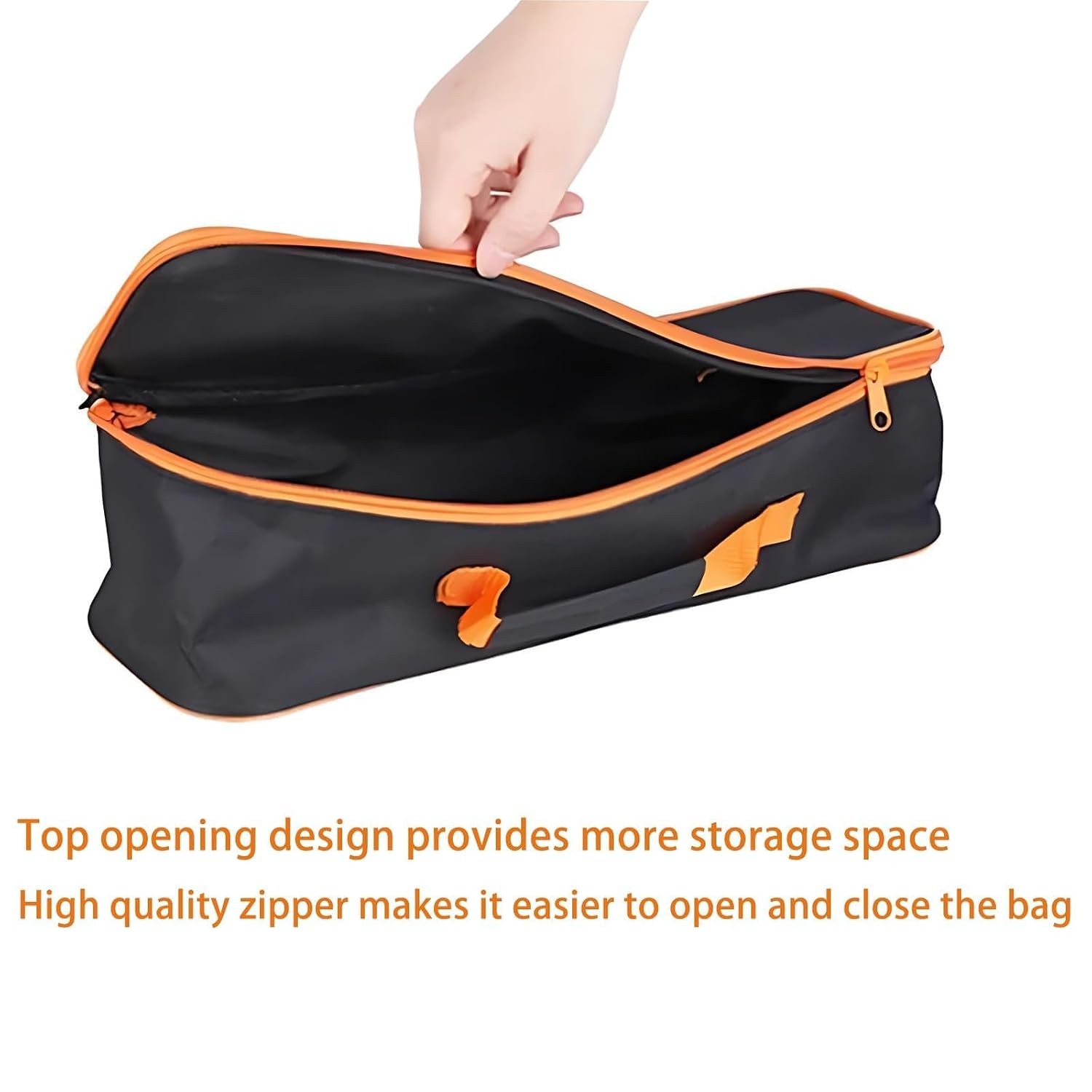 Open Top Tool Tote,Wide Mouth Open Power & Hand Tools Bags Organizer for Men Wom