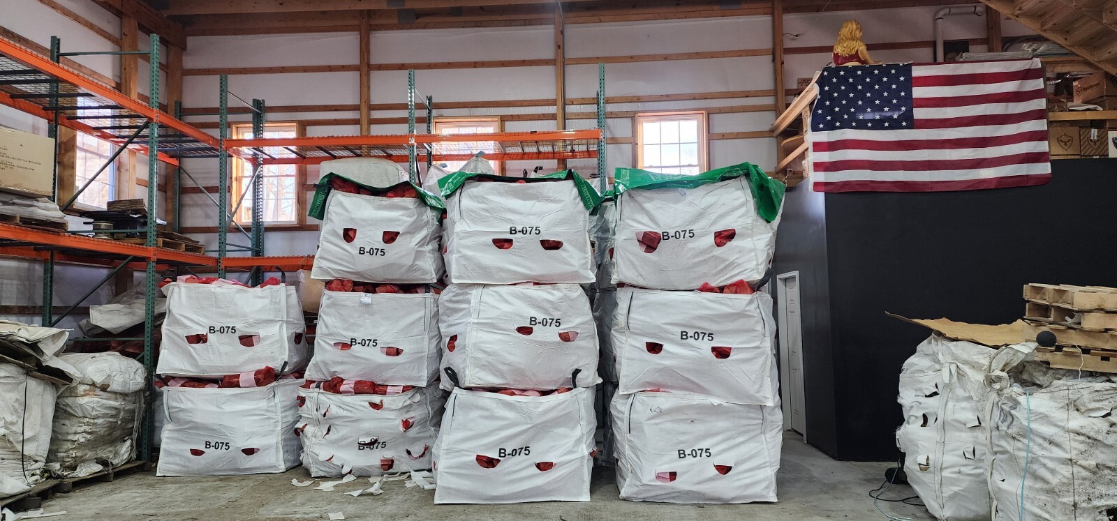100pcs Firewood Bags MESH FIREWOOD BAGS .75 CUBIC FOOT FREE SHIPPING