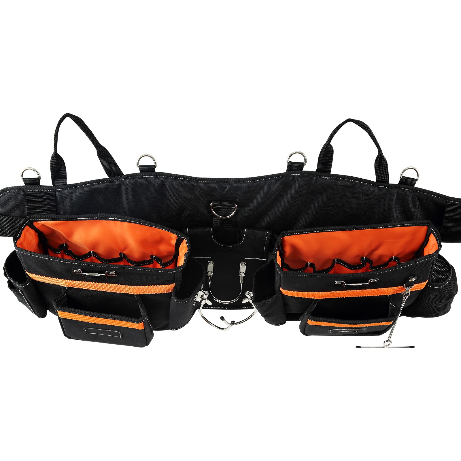 Uimoso Tool Belt with Suspenders Adjustable Carpenter Tool Pouch 600D Polyester