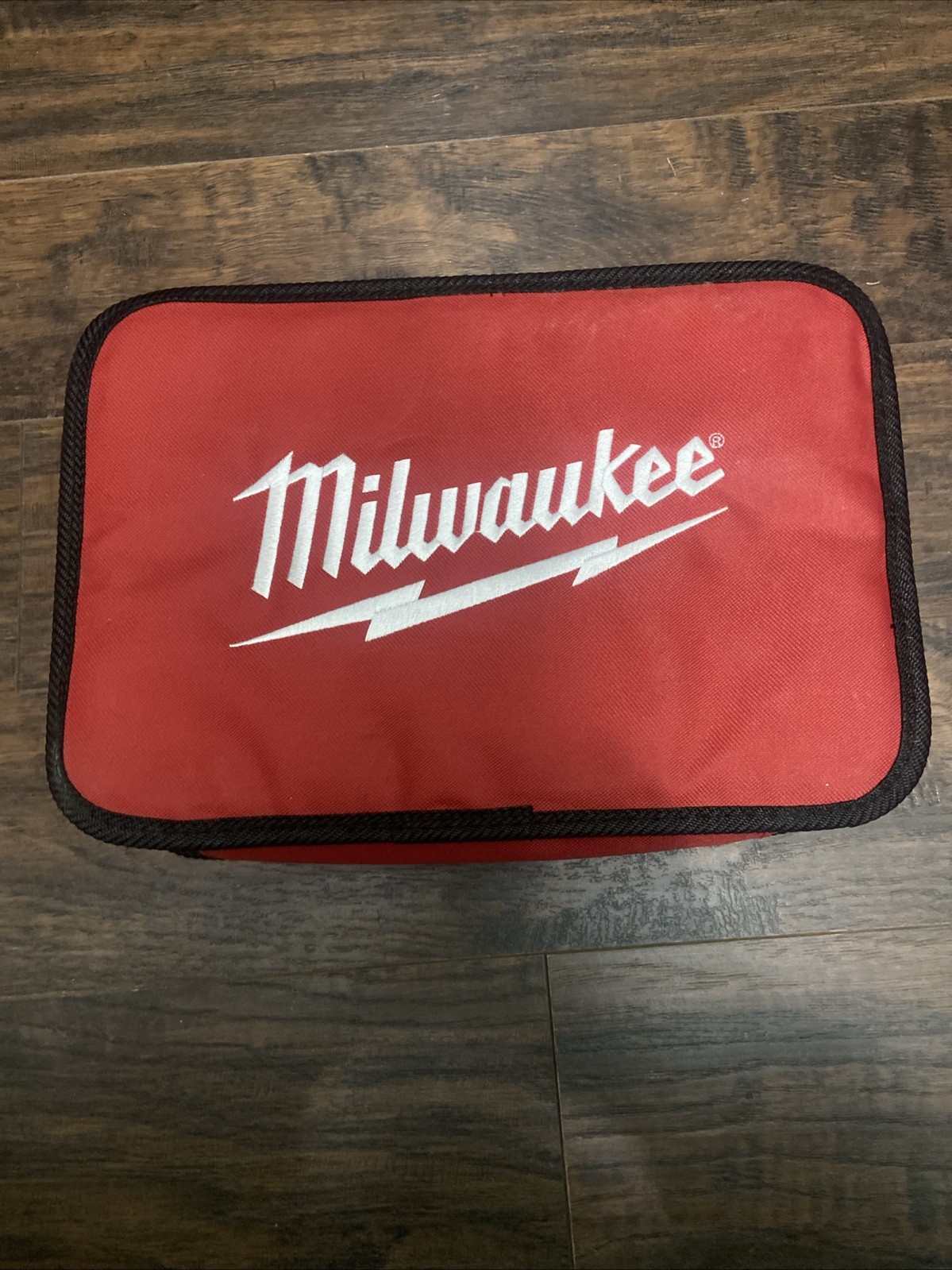 Milwaukee 13 inch M12 Contractor Tool Bag – Red 13x9x3 Great Shape