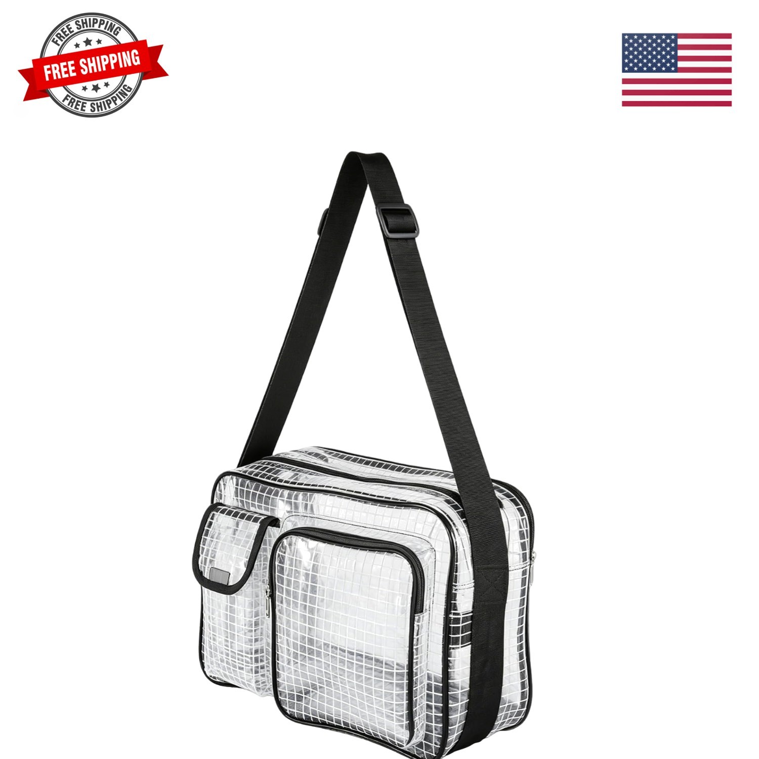 Anti-Static Cleanroom Engineer Bag（Fabric Shoulder Straps, 3 Pockets）- 13.8 I…