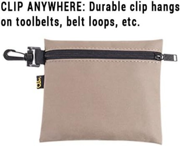CLC 1100 Multi-Purpose Clip-on Zippered Poly Bags – 3 Pack for Easy Organization