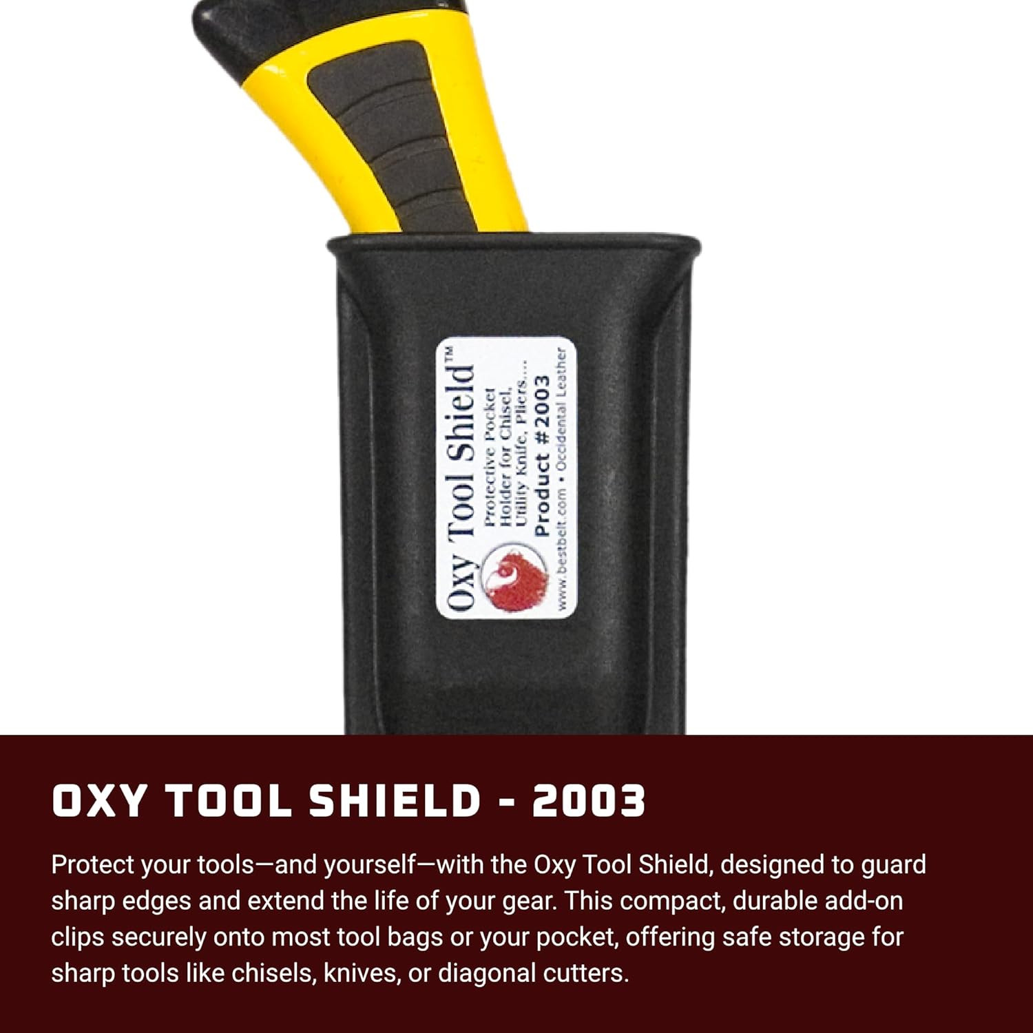 Oxy Tool Shield – 2 Pockets & Tool Holders – Clip-On Convenience – Protective Bu