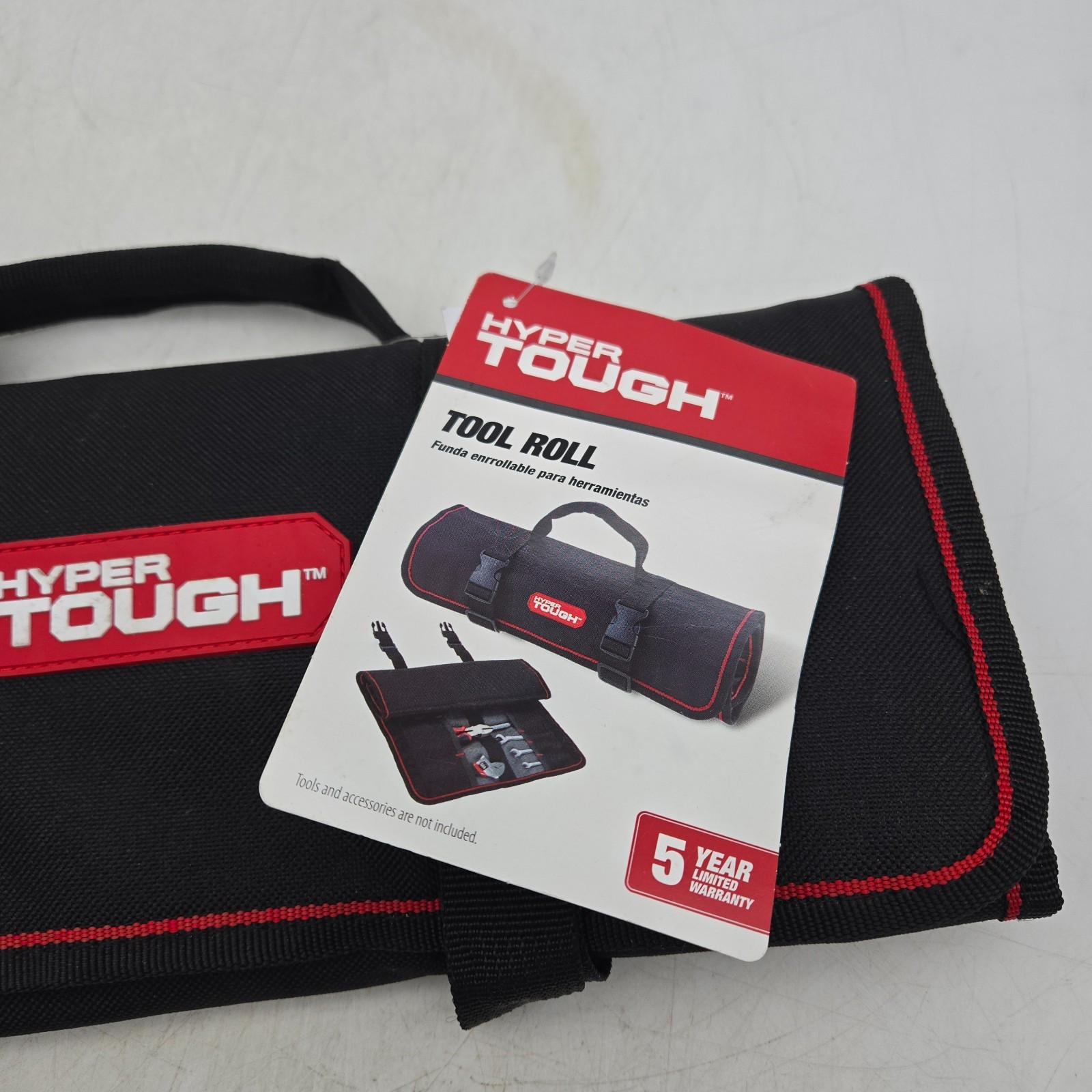 Hyper Tough Tool Roll TT50217D Black Nylon Tool Bag Holder