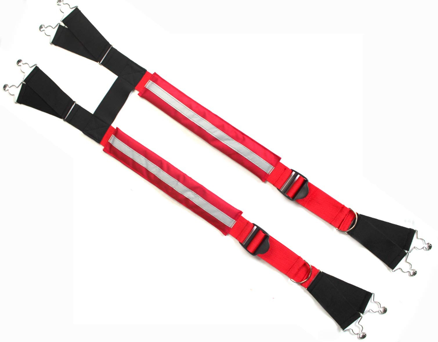 MELOTOUGH Firefighter Pant Suspenders Fire/Rescue Quick Adjust X-Large, Red