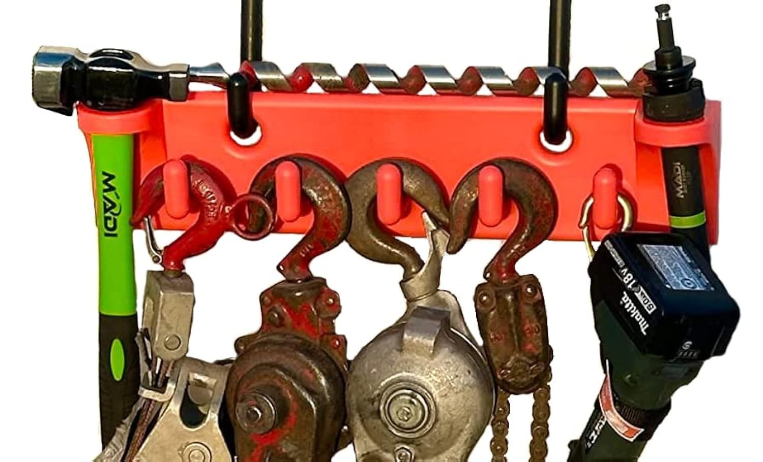 Bucket Truck Tool Organizer with Hooks | Lineman Tool Board Storage Solution