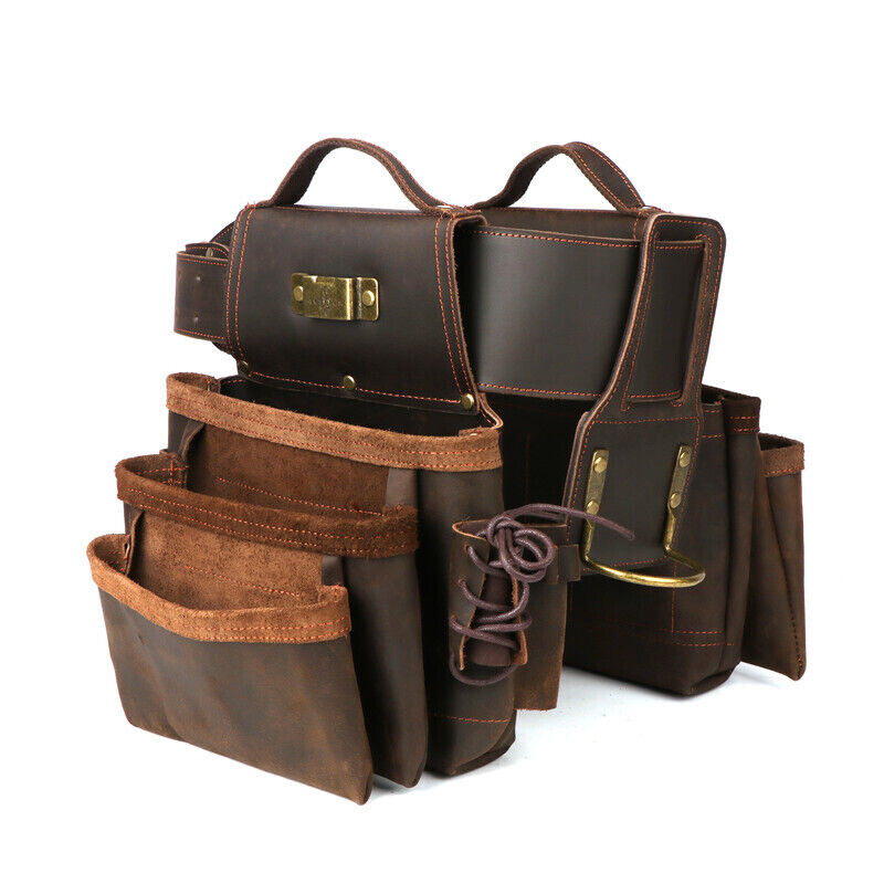 Leather Carpenter Framer Tool Organizer Belt/Pouch/Bag/Holder Carrying
