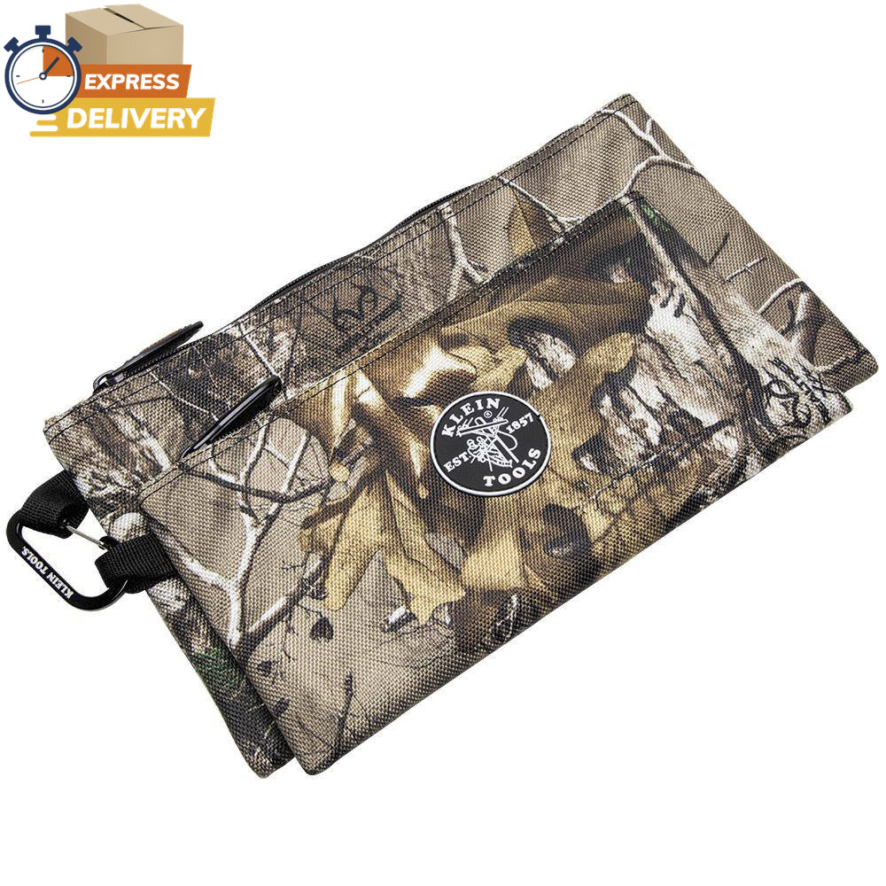 10 In. Camo Zipper Tool Bag, 2-Pack 👌