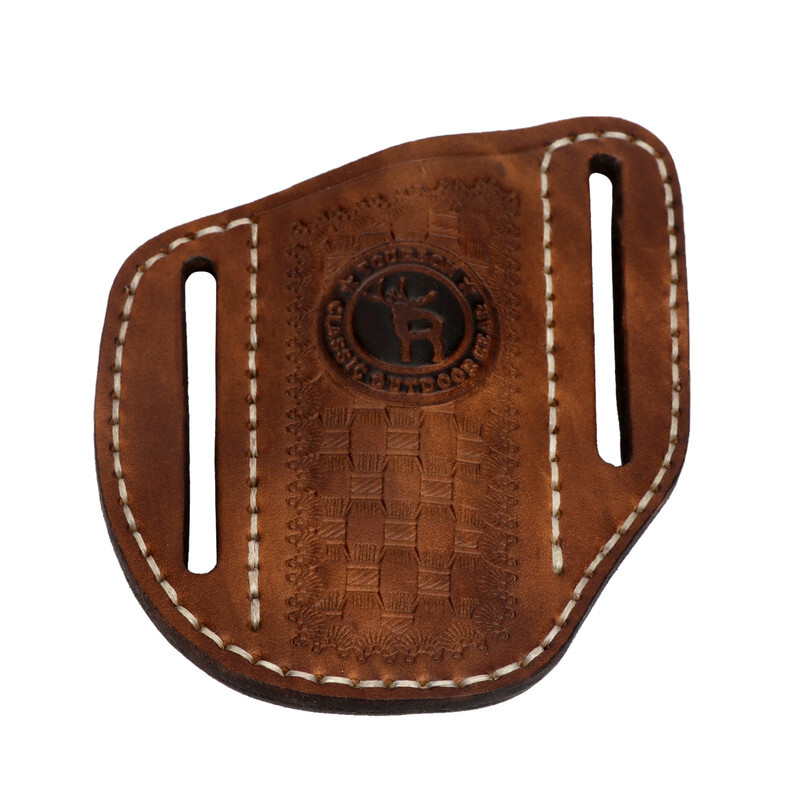 TOURBON Leather Mini Pockets Folding Knife Belt Pouch Tool Carry Sheath Cover US