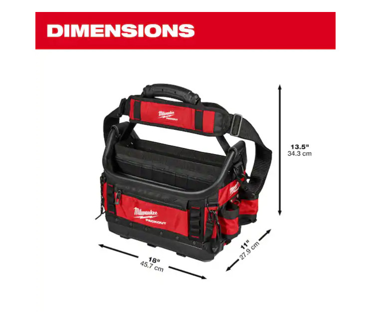 Milwaukee PACKOUT 15 in. Structured Tote – 48-22-8317