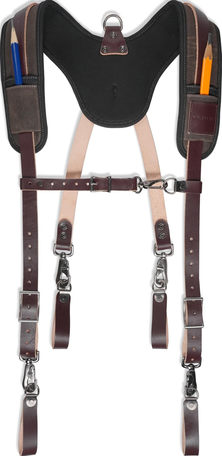 Tool Belt Suspenders Heavy-Duty 0.4″ Thick Padded Straps – Adjustable Comfort