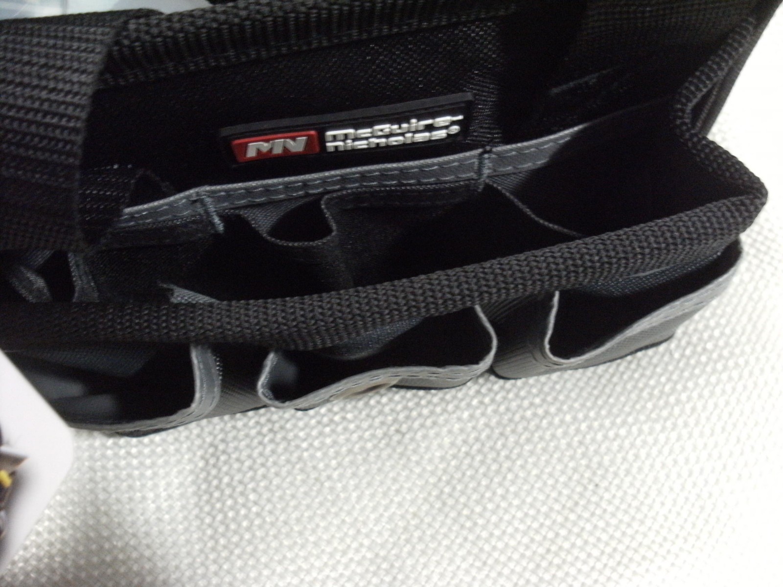 Mcguire Nicholas Black Hobby Electricians Tote Tool Bag with Pockets & Parts Bin