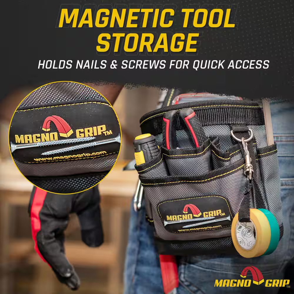 9-Pocket Magnetic Maintenance Tool Pouch