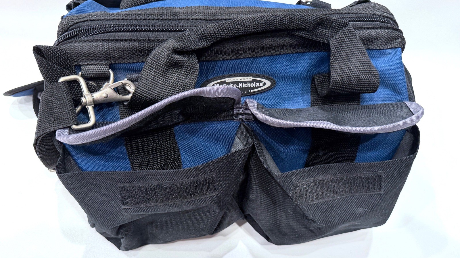 McGuire-Nicholas Workwear Blue and Black Tool Bag with Shoulder Strap