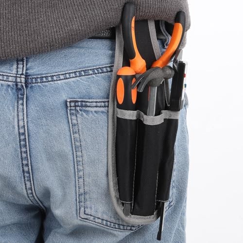 Electrician’s Tool Work Organizer Holder with Belt Clip – Small Tool Pouches