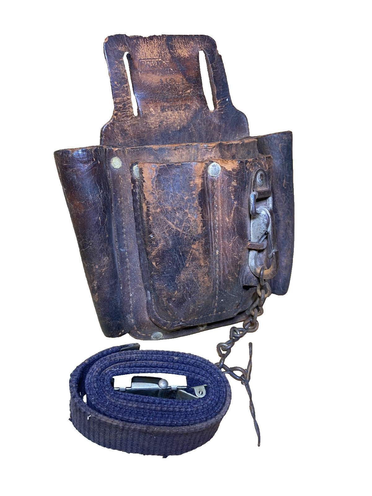 Vintage Channel Lock Lineman’s Leather Belt Tool Pouch