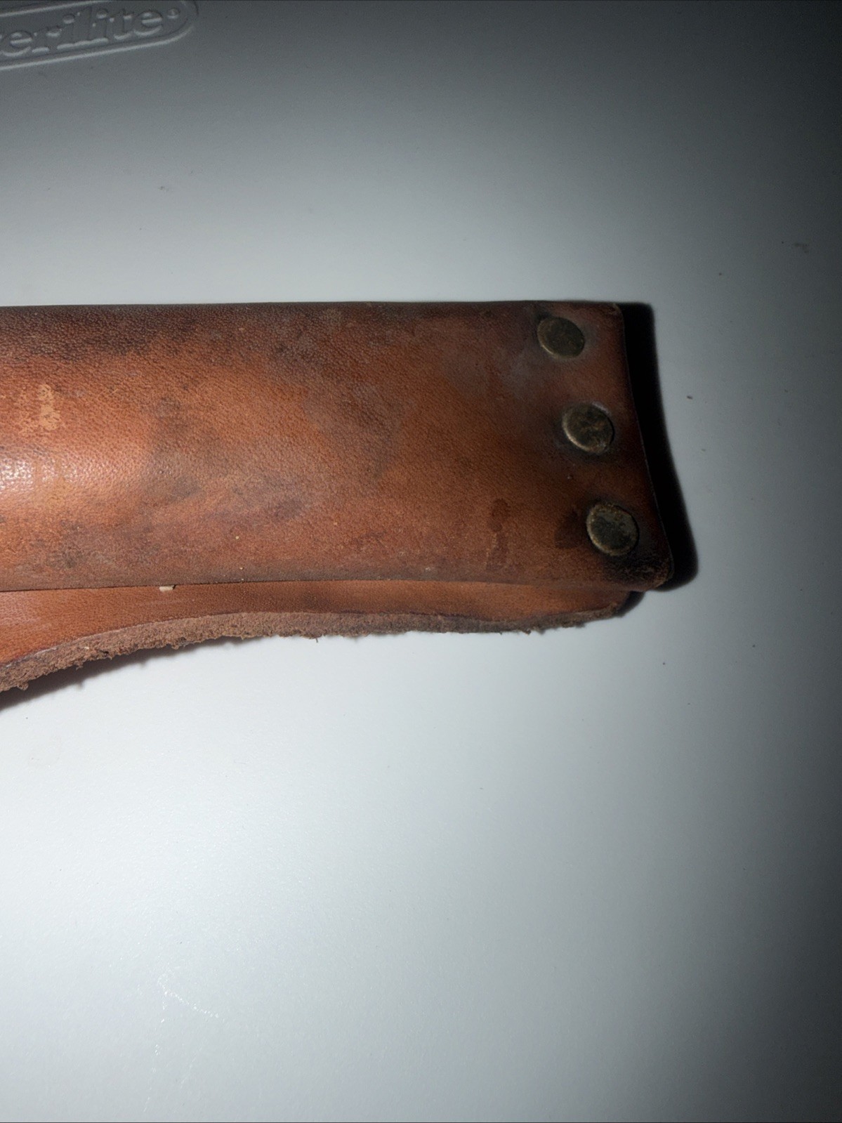 Hyde Tools Leather Utility Knife Pouch #42520 Tool Belt Attachment USA MADE