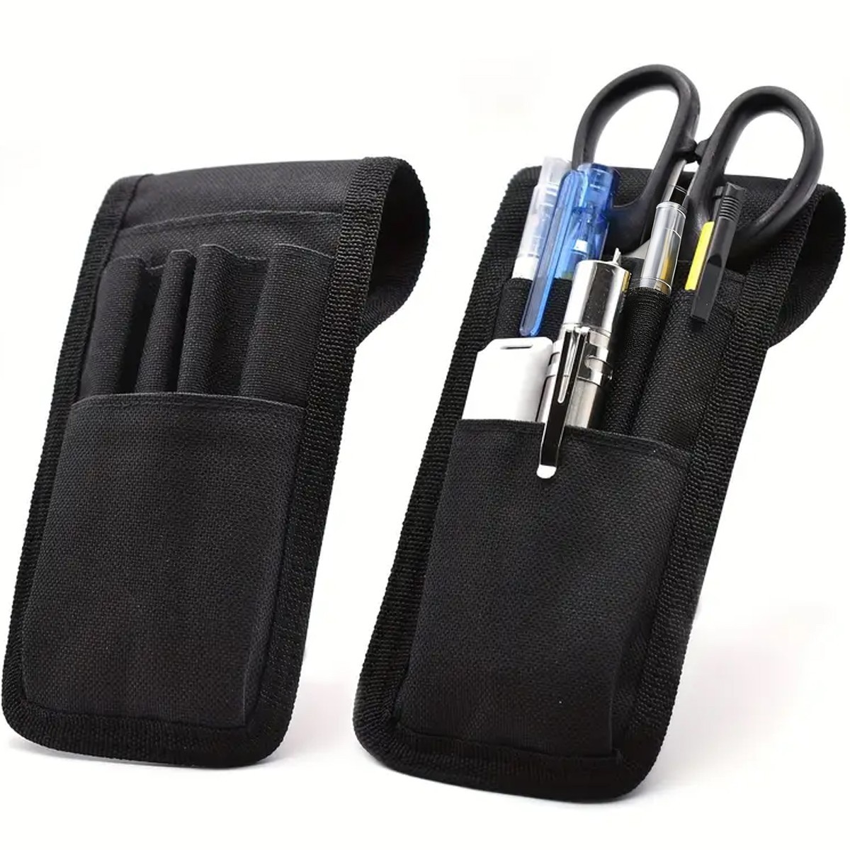 2x Tool Belt Pouch Small Tool Bag Waist Bag with Multiple Pockets Nylon Tool Bag