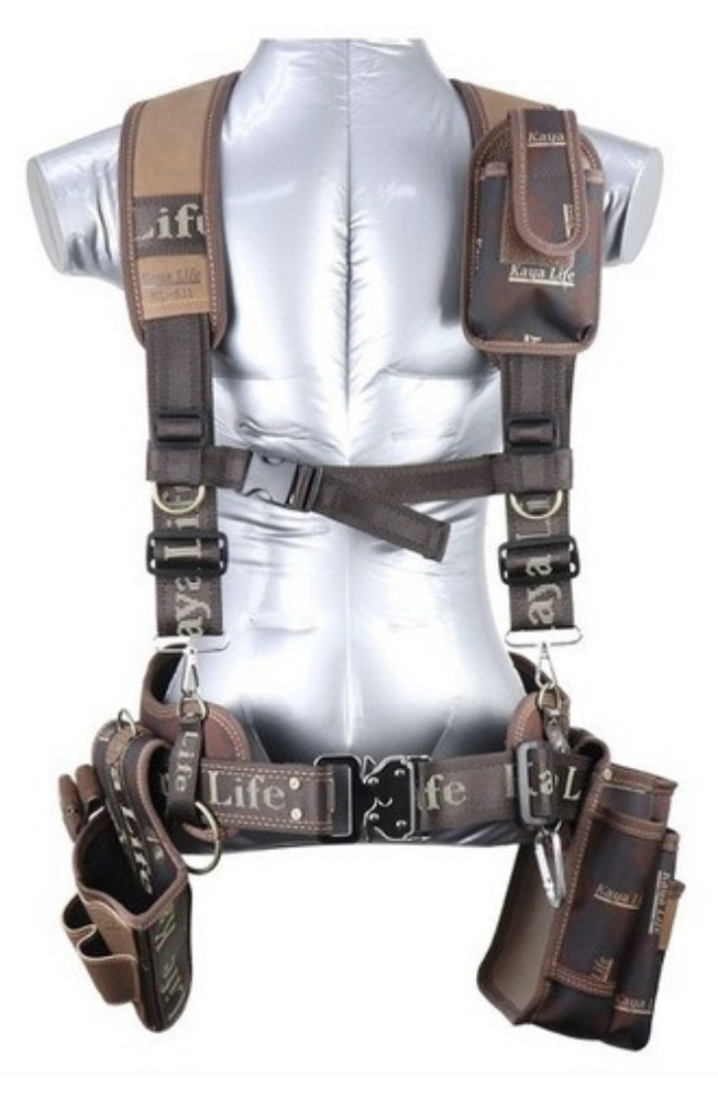 Kayalife KL-600 Work Tool Belt Set Suspenders Drill Holder Pouch Carpenter Made