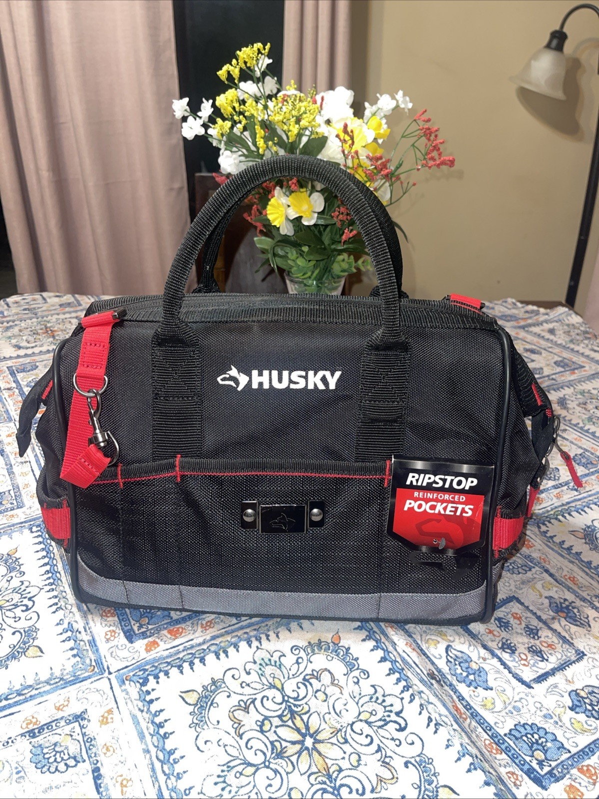 Husky Heavy-Duty 14 in. PRO Tool Bag Used For Camera Equipment Clean
