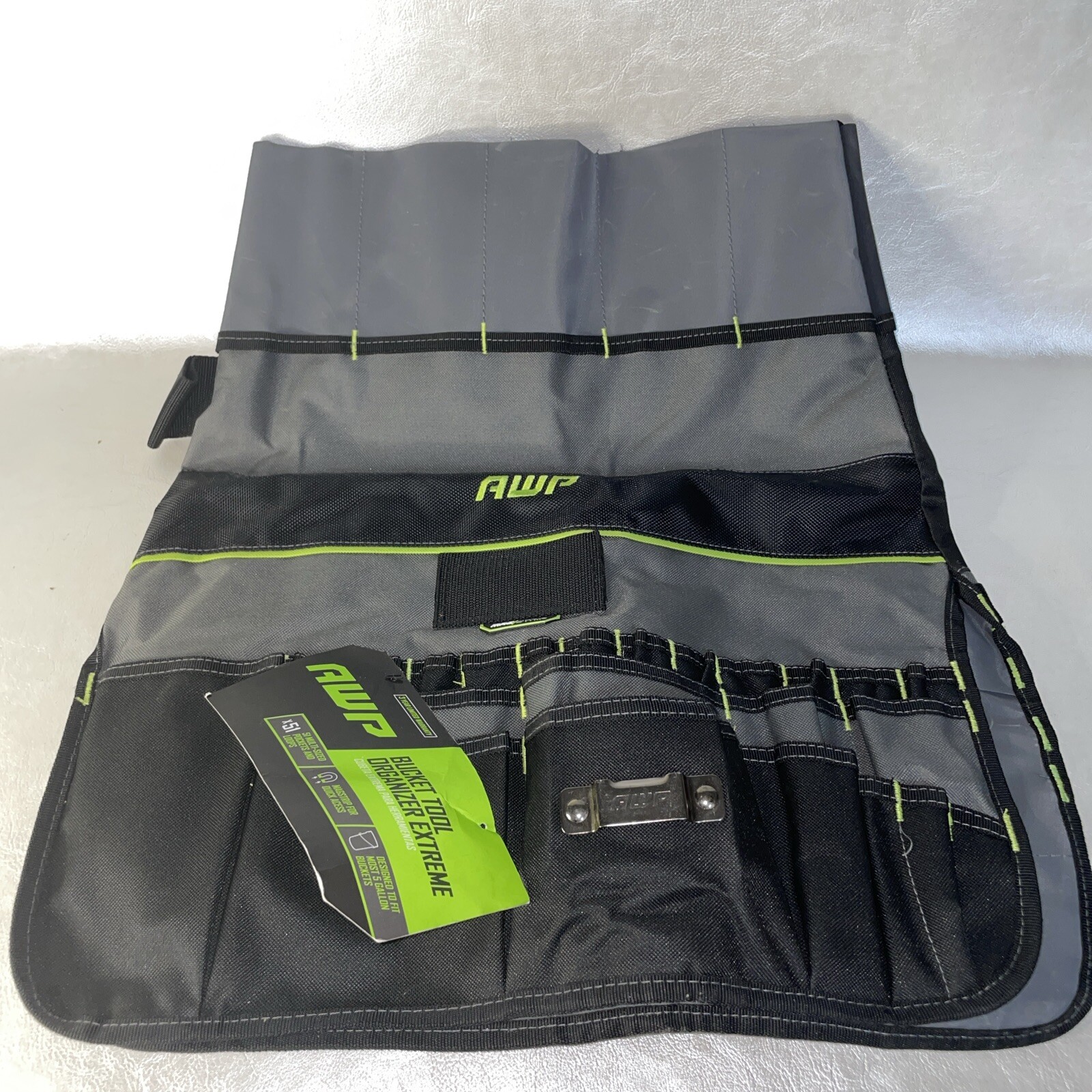 AWP • Bucket Tool Organizer Extreme • 51 Multi Size Pockets And Loops New