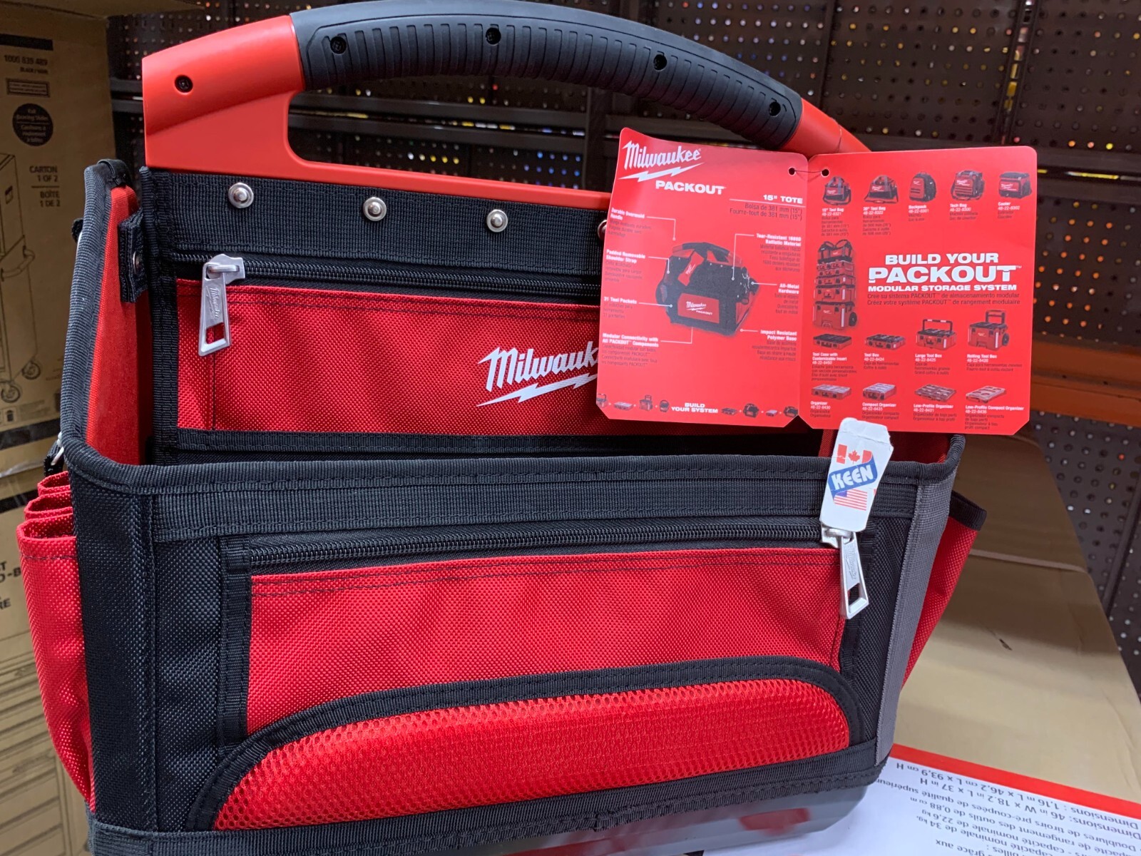 Milwaukee CANADA 15-inch HEAVY DUTY OPEN TOOL Tote