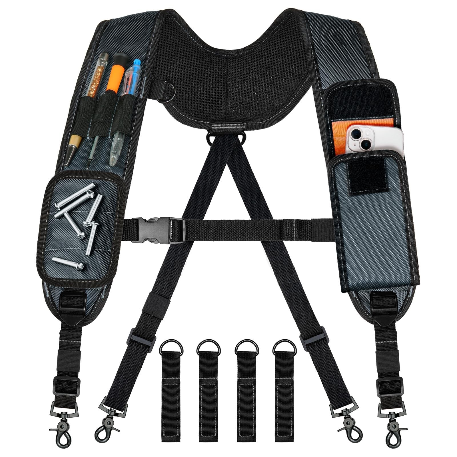 Tool Belt Suspenders, Tool Bag Suspenders, Work Belt Suspender with Magnetic …