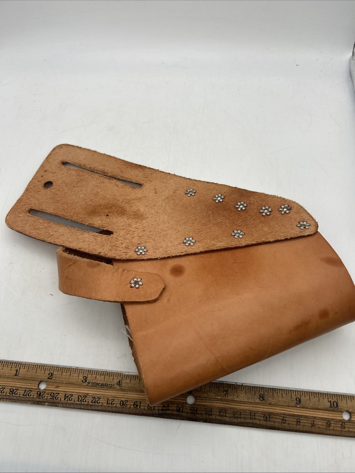 Action Work Products Saddle Leather Tool Holster A-410-2 Made In Mexico