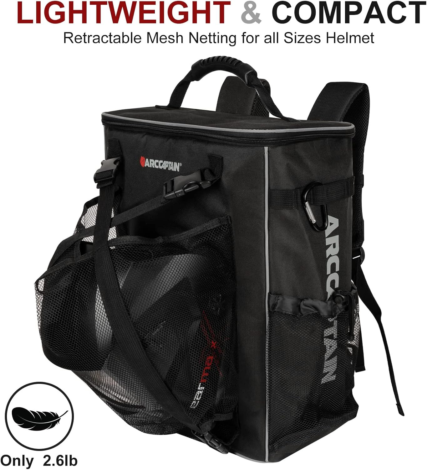 ARCCAPTAIN Welding Backpack Welding Helmet Tool Bag Large Capacity Ultra Hiking