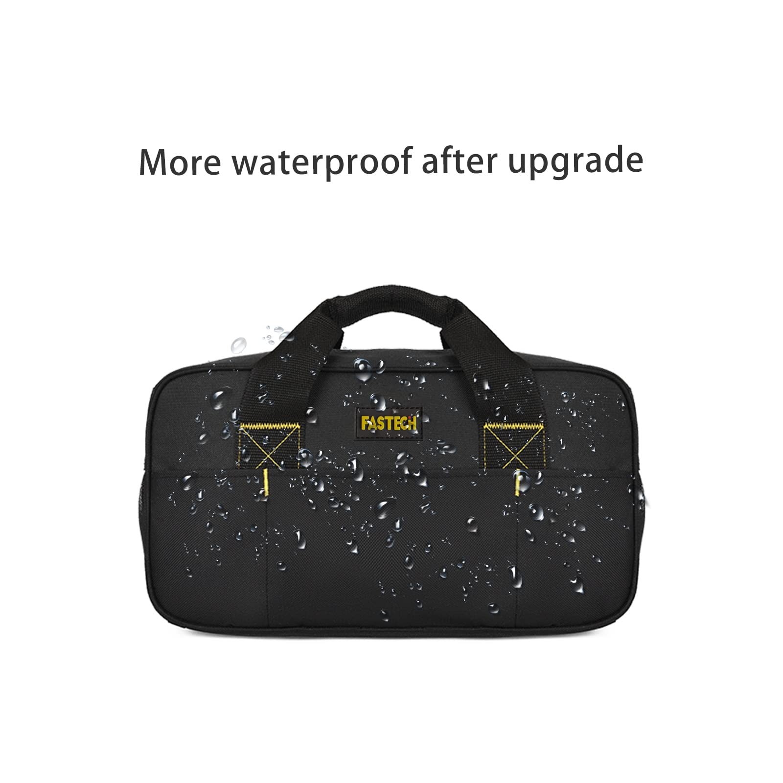 14 Inch Small Tool Bag Wide Mouth Waterproof Organizer Electrician Black/Blue