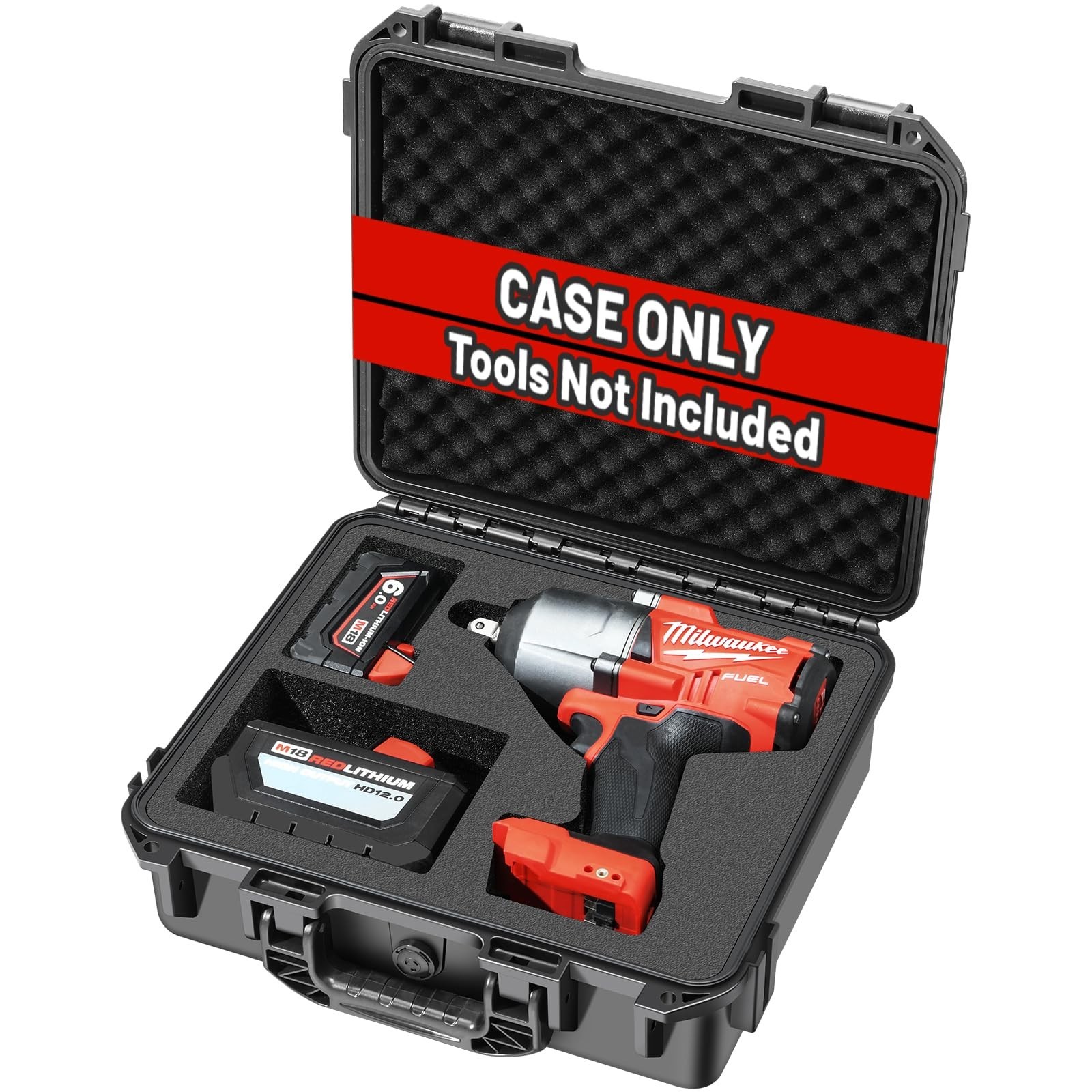 Waterproof Hard Case for M18 Impact & Torque Wrench – Tool Box for 18V/20V Kits