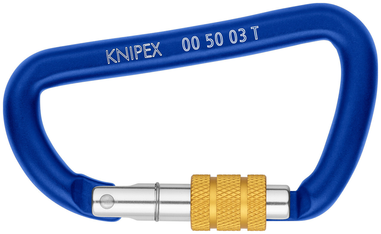 Knipex 00 50 03 T BKA, 3 1/4″ Tool Tethering Locking Carabiners