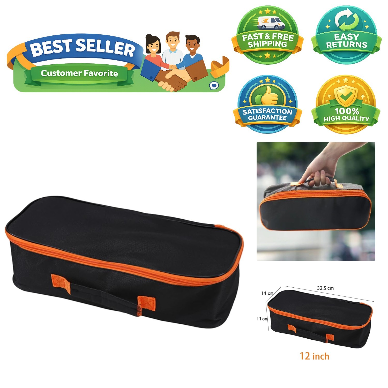 Multi-Purpose Waterproof Tool Organizer – Oxford Fabric, Lightweight Design