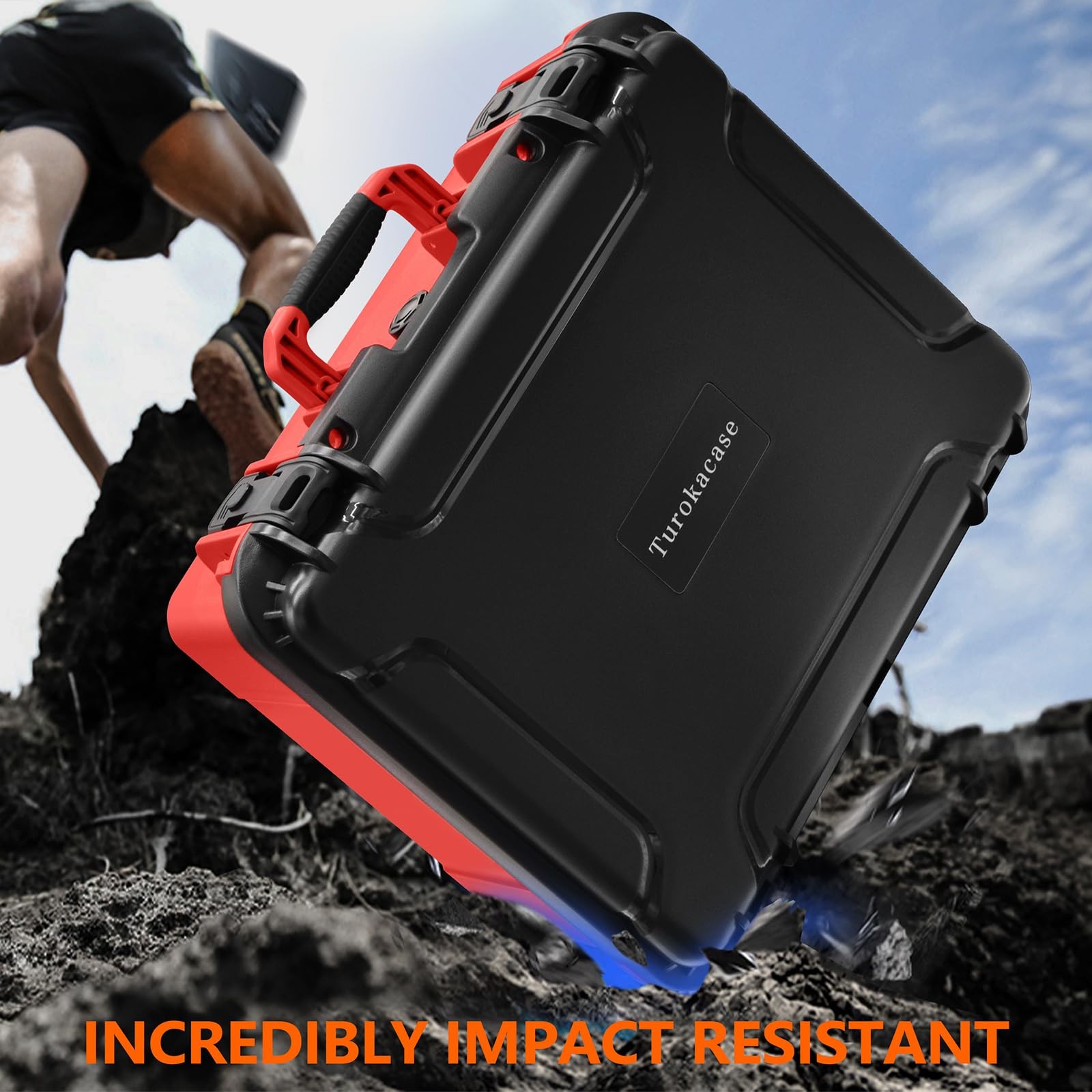 Storage Case for M18 Inflator 2848-20 Black & Red Waterproof Dustproof