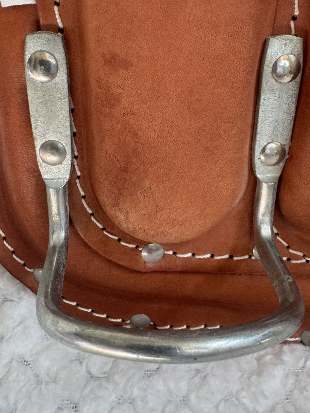 Rooster Leather Tool Pouch Electrician Lineman 4 Pocket R502 No Belt