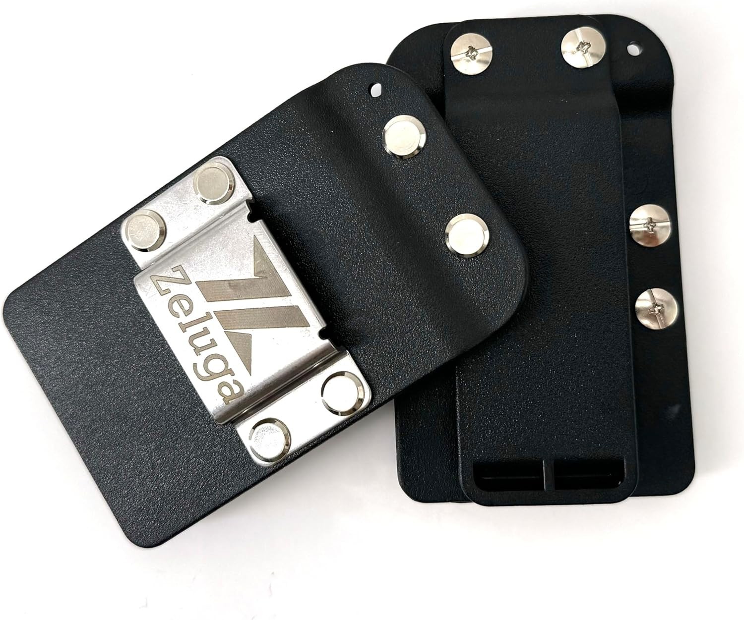 Clip-On Tool Belt Drill Holder – Fits Up to 3” Belts, Durable Stainless Steel