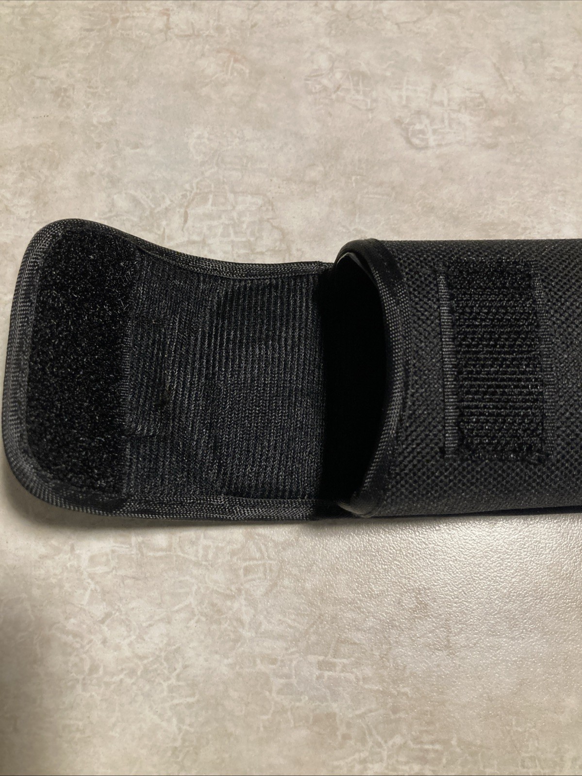 Caterpillar Cat Black Safety Glass Holder Fabric Hook Loop Pouch Case