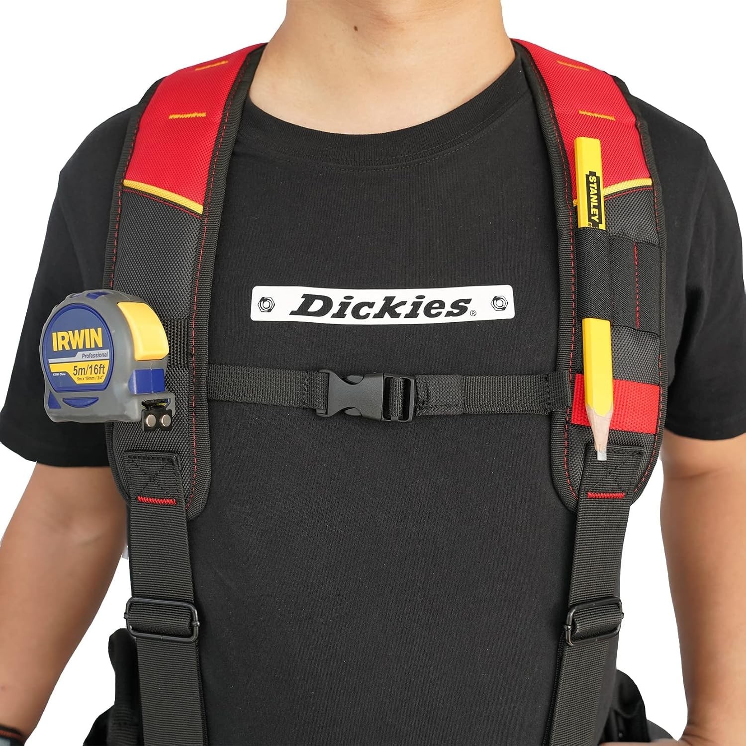 Heavy-Duty Tool Belt Suspenders with Magnetic Wrist Support for Professionals