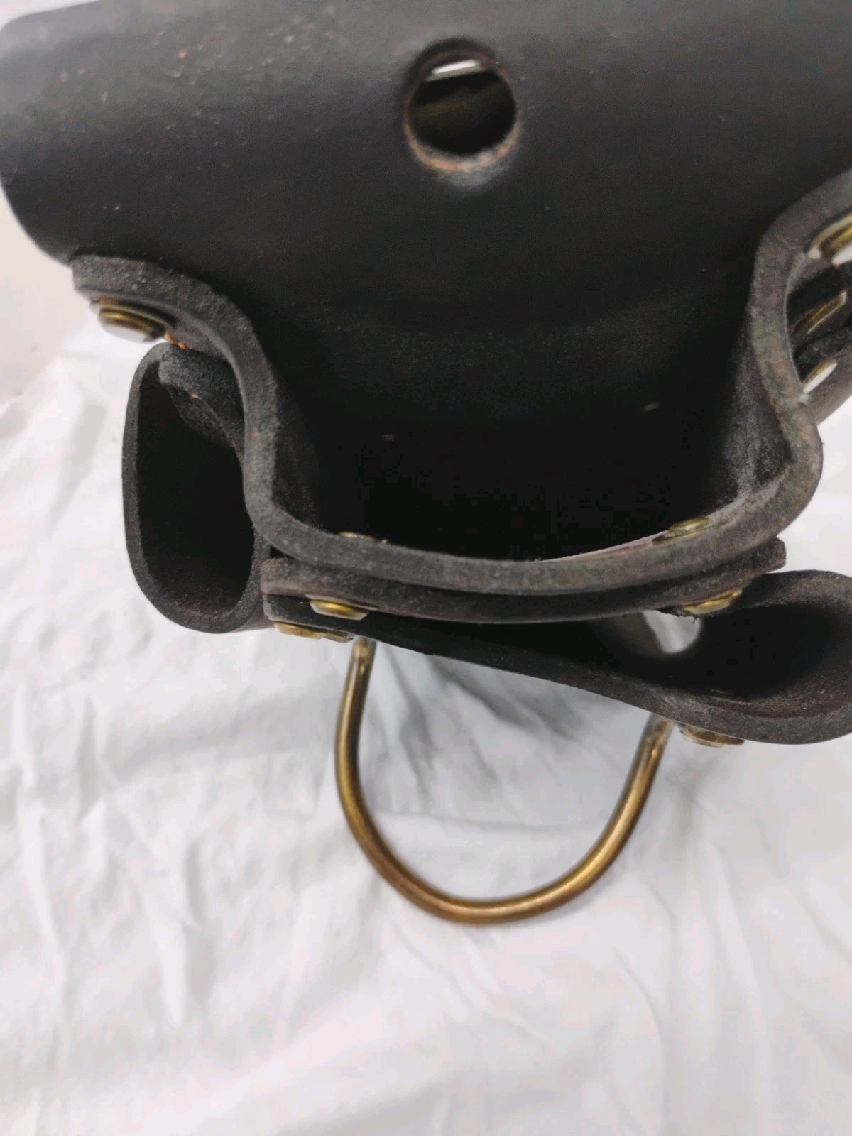 FESA 4-In-1 Brown Top Grain Leather Tool Pouch, Fits 3″ Belts, 7-3/4” X 3-5/8”