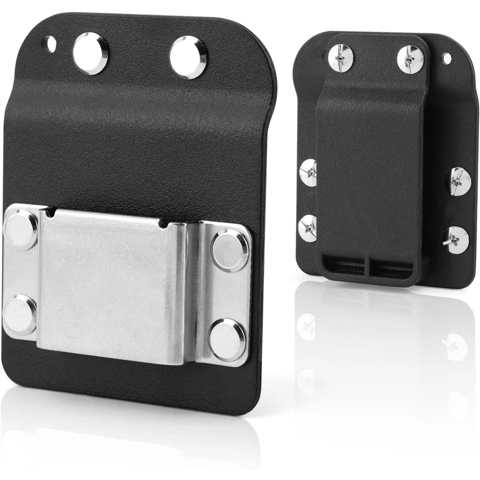 Belt Clip On Tape Measure Holder Black Metal Tool Holster For Drills Nailers
