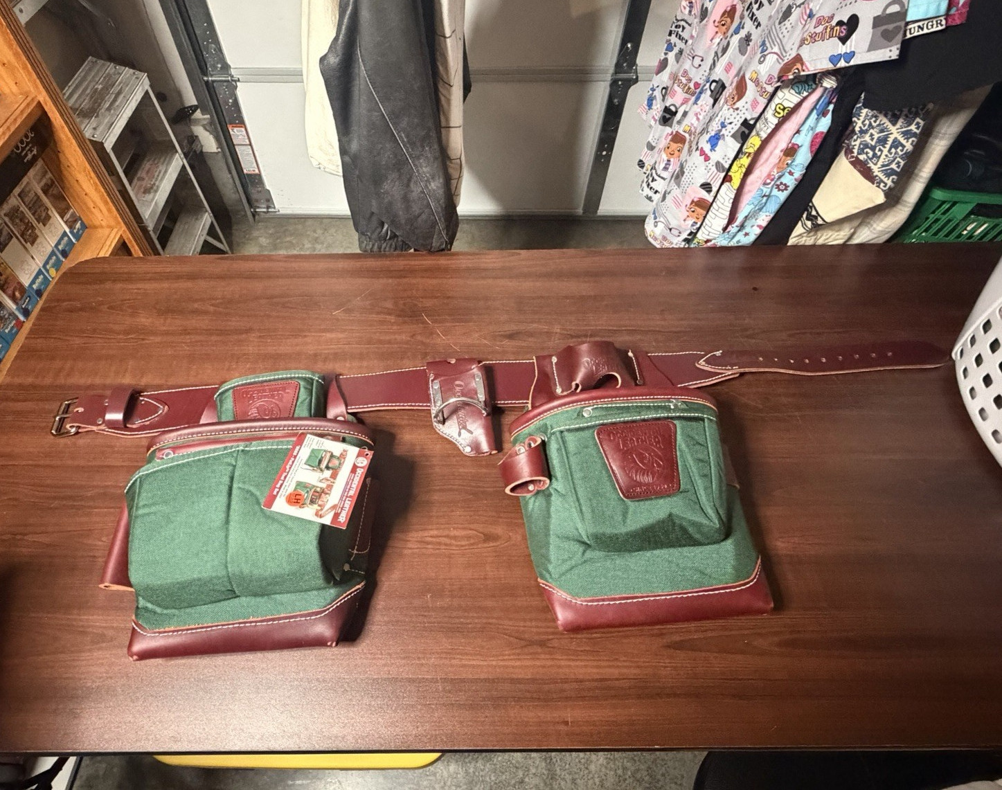 Occidental Leather 8585 FatLip Tool Belt XL 8585LHXL Leather/Nylon Green/Brown