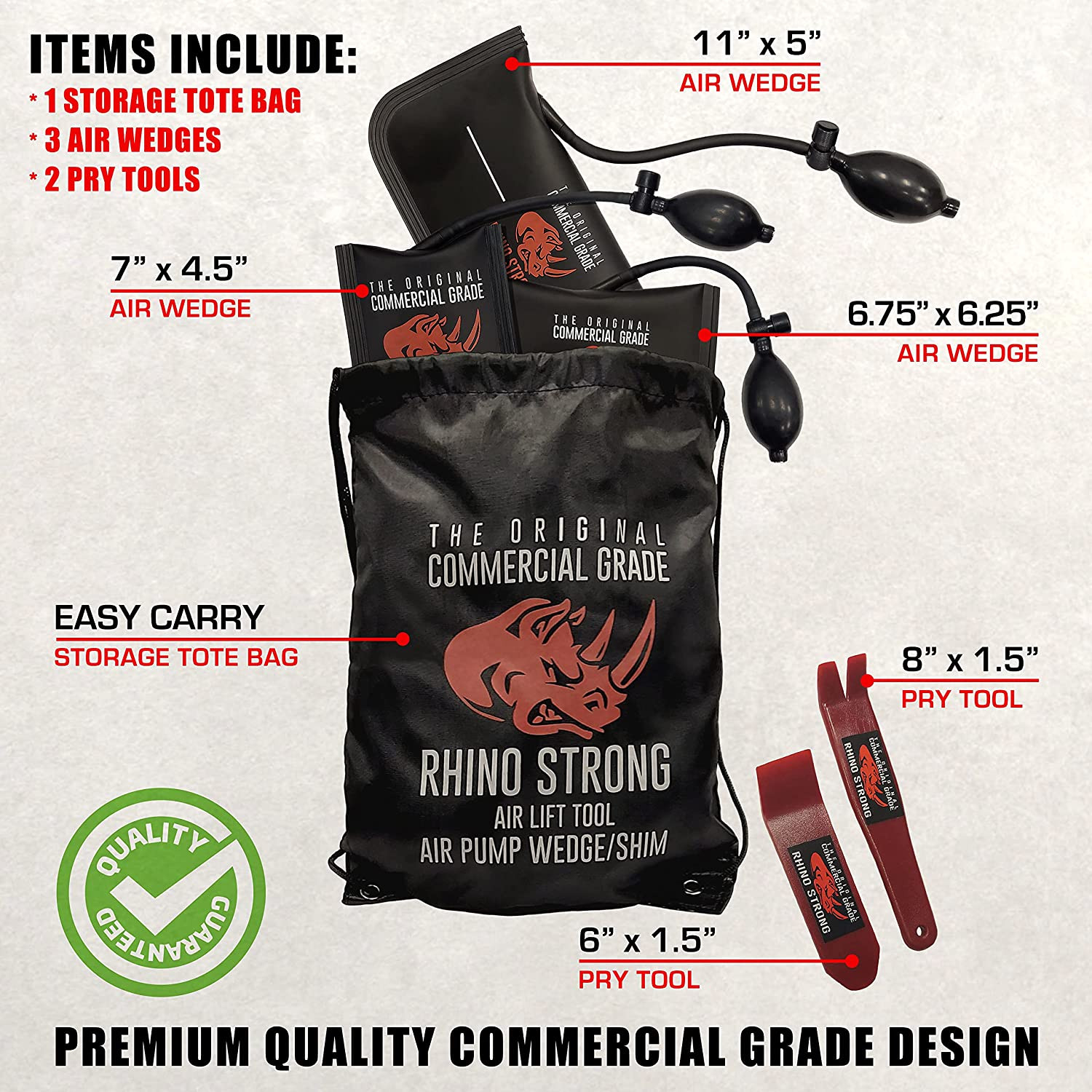 The Original Commercial Grade Air Wedge Bag Pump Professional Leveling Kit & Al