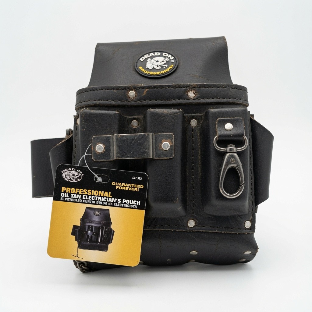 Dead On Professional Electrician’S Pouch, oil tanned leath