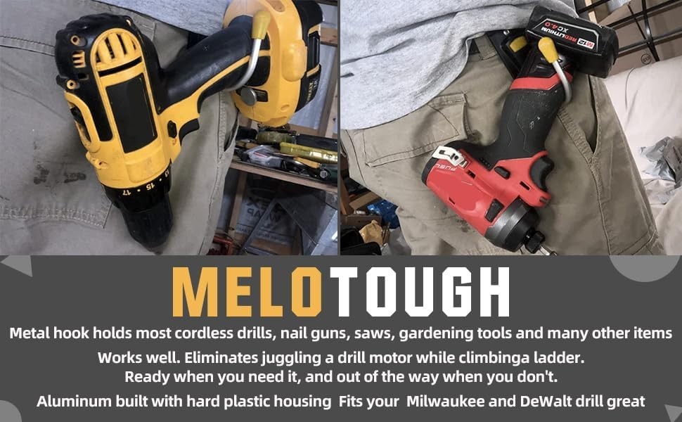 Durable 180° Rotating Cordless Drill Holster with Utility Pocket – Gift for Men