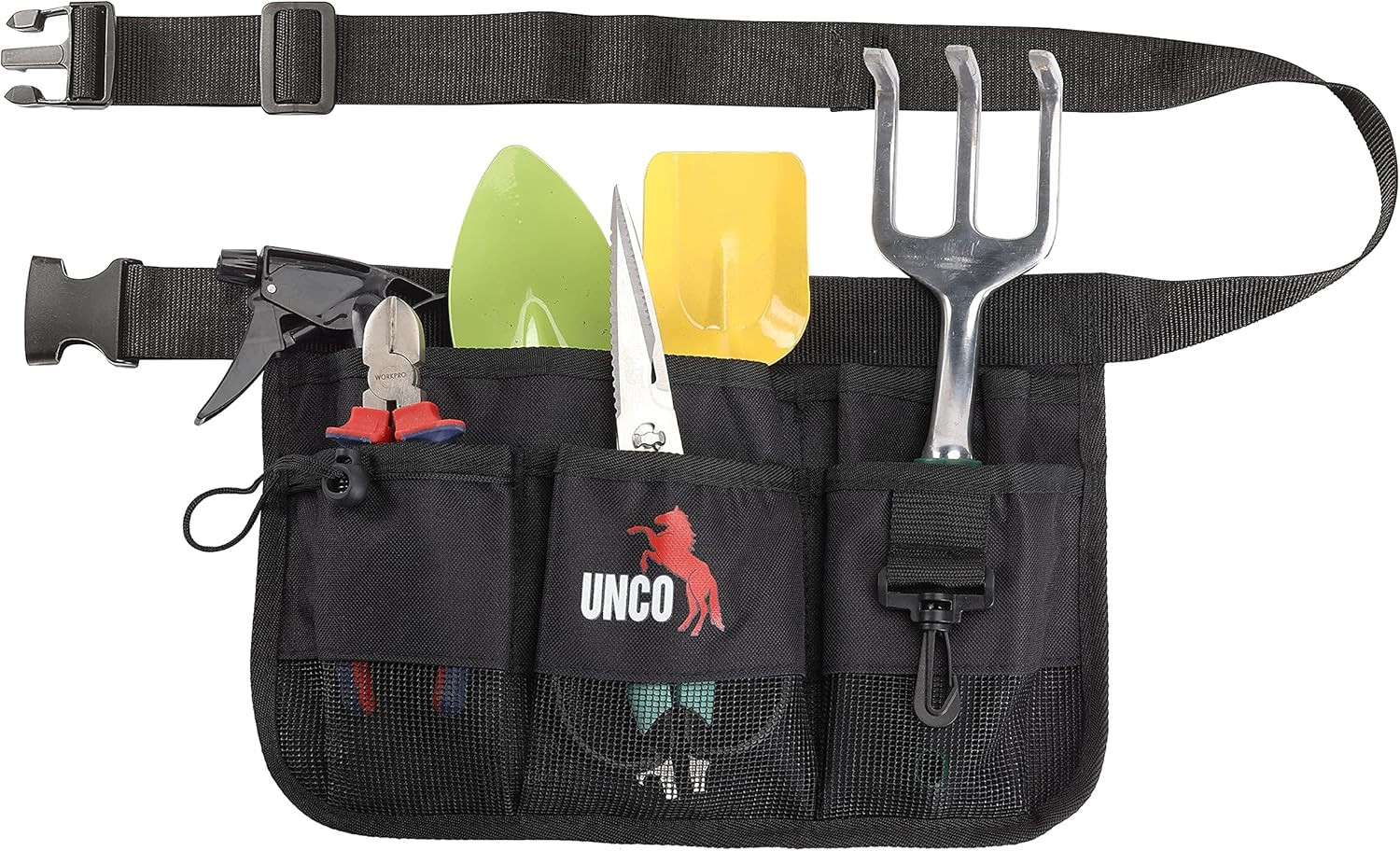 UNCO- Gardening Belt, Garden Tool Belts for Men, Waist Apron with Pockets, Const