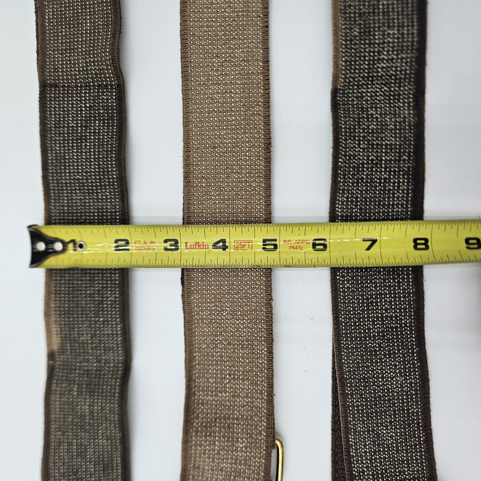 3 Vintage Tool Belts, Belts only, Canvas & Leather, Adjustable Size, Buckles