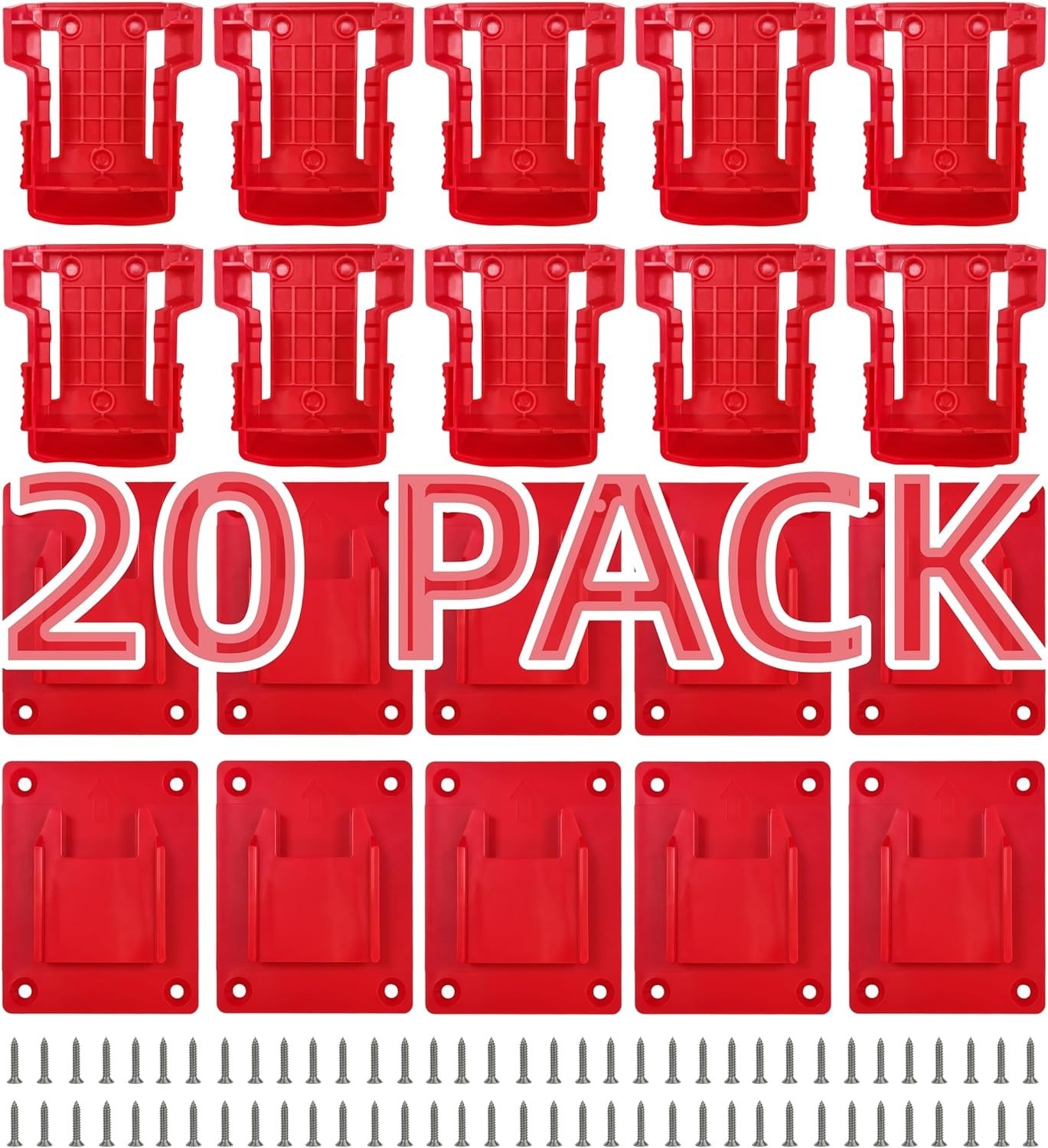 10 PCS Tool Holders + 10 PCS Battery Packs – Easy Mount