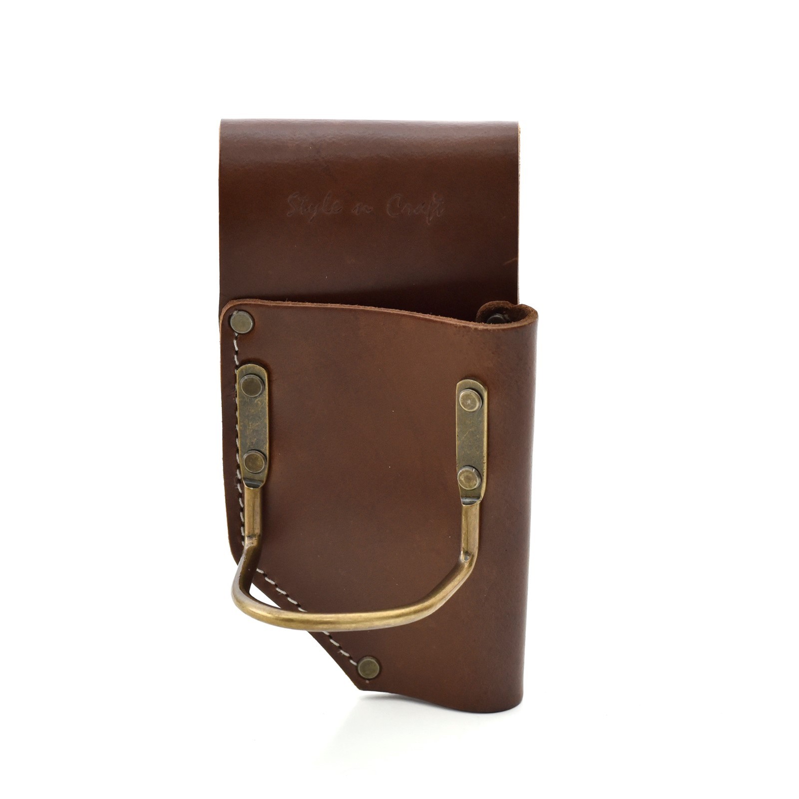 Style n Craft 98450 – Pliers & Hammer Holder in Dark Tan Heavy Top Grain Leather